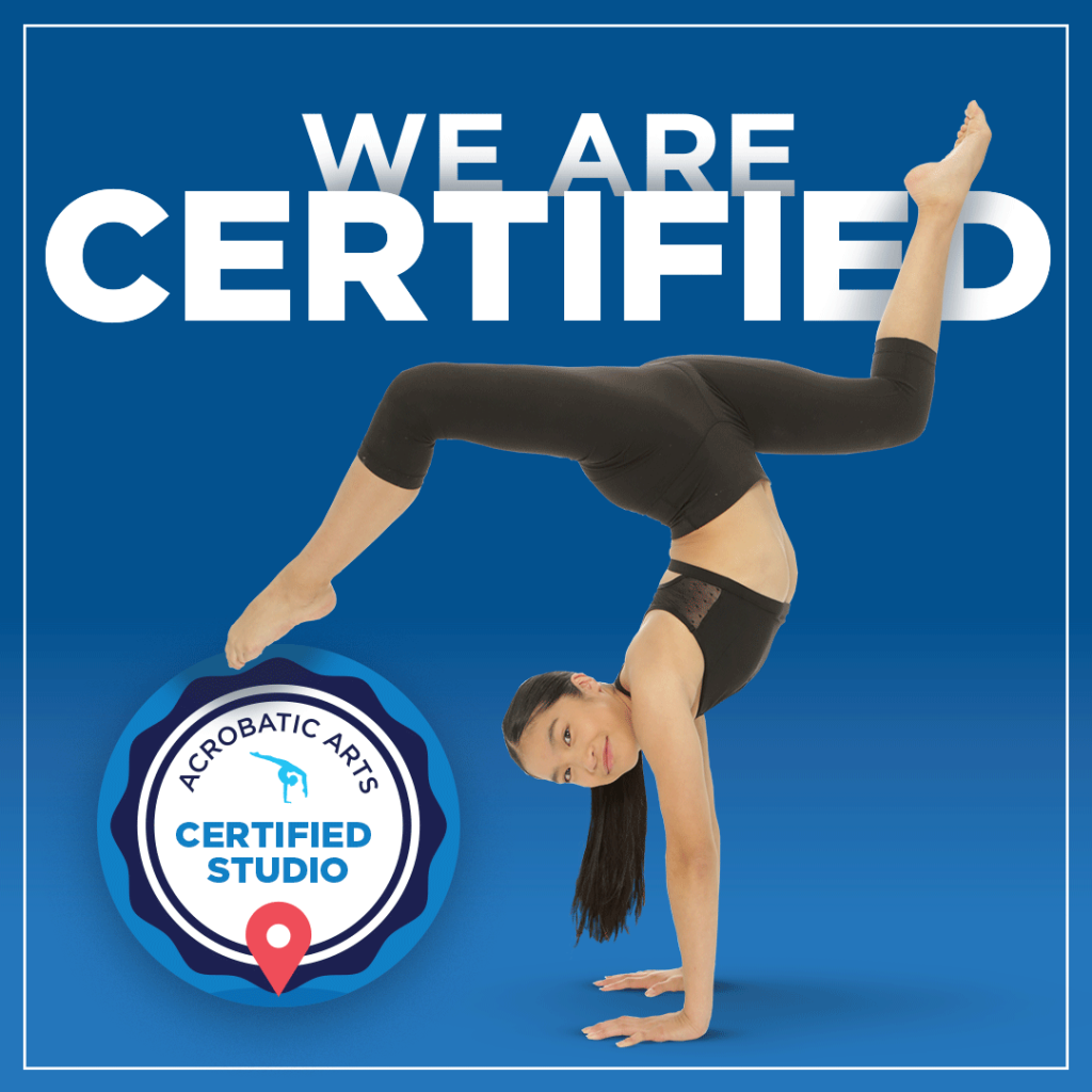 Acrobatic arts certified studio logo